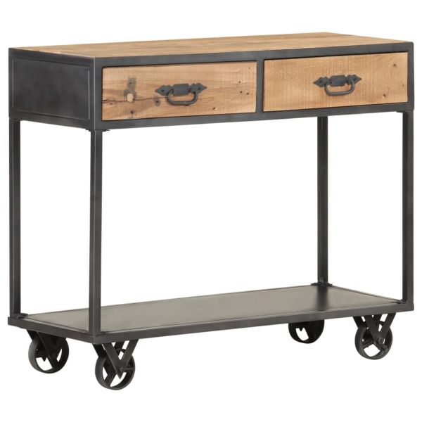 Конзолна маса, 90x35x74 см, регенерирано дърво масив