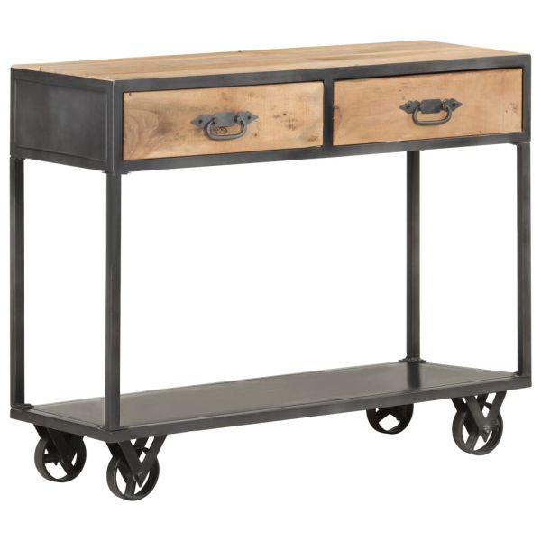 Конзолна маса, 90x35x74 см, регенерирано дърво масив