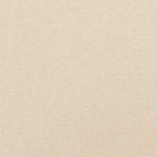 Рамка за легло без матрак, кремави, 120x190 см, плат