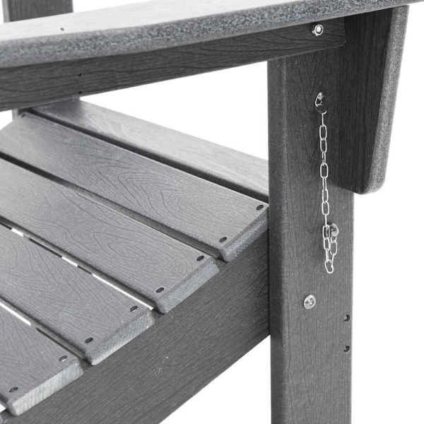 Градински стол 3 pcs Светлосиво 80.5 x 74.5 x 92 см Полиетилен