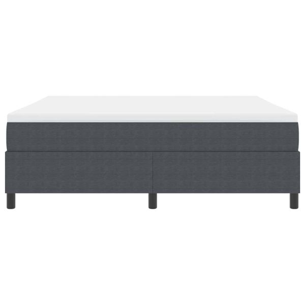 Легло с пружинирана основа Тъмен сив и бял 180 x 200 cm