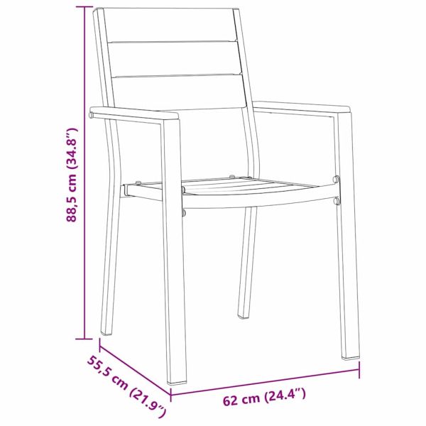 Комплект за хранене в градината 7 pcs Черно