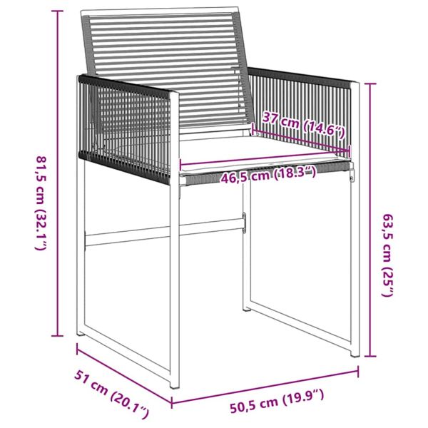 Комплект за хранене в градината 9 pcs Черно