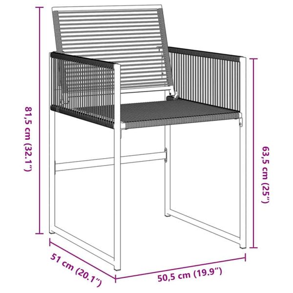 Комплект за хранене в градината 9 pcs Черно