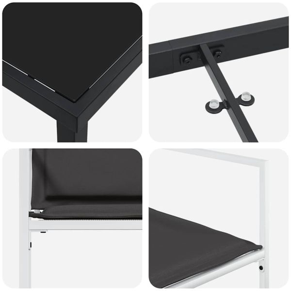 Комплект за хранене в градината 9 pcs Бяло