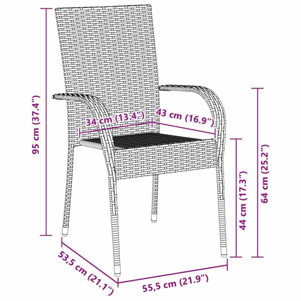 Комплект за хранене в градината 5 pcs Черно