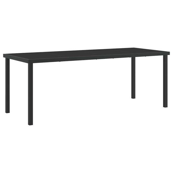 Комплект за хранене в градината с възглавница 9 pcs Черно