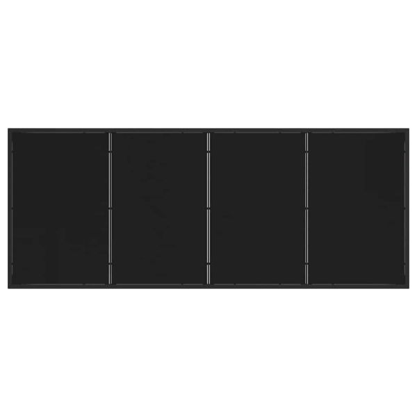 Комплект за хранене в градината с възглавница 9 pcs Черно