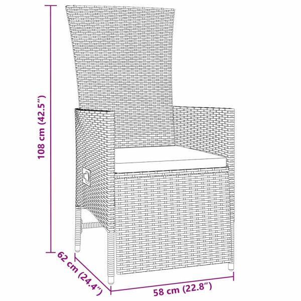 Комплект за хранене в градината 7 pcs Бежово полиратан