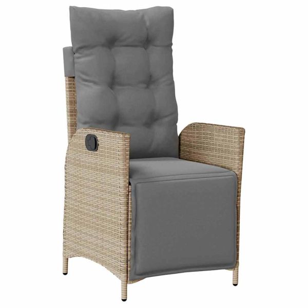 Комплект за хранене в градината 7 pcs Бежово полиратан