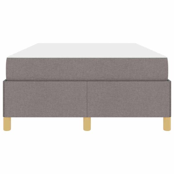 Рамка за легло с матрак Таупе 120 x 190 cm текстил