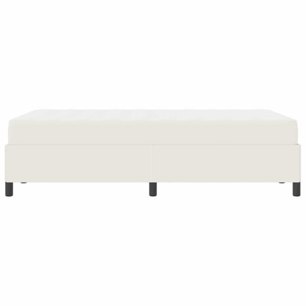 Рамка за легло с матрак Крем 120 x 190 cm текстил