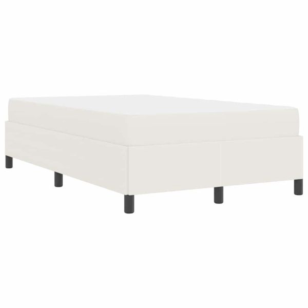 Рамка за легло с матрак Крем 120 x 190 cm текстил