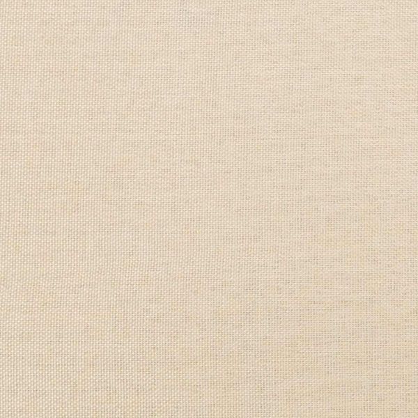 Рамка за легло без матрак, кремави, 120x190 см, плат