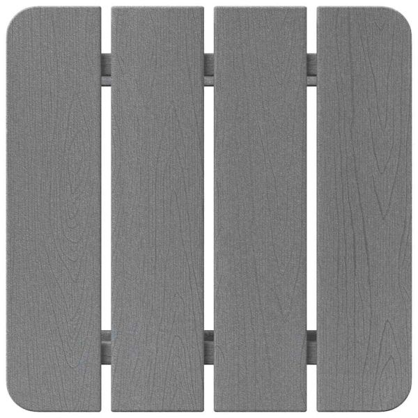 Странична маса Светлосиво 38 x 38 x 46 см Полиетилен