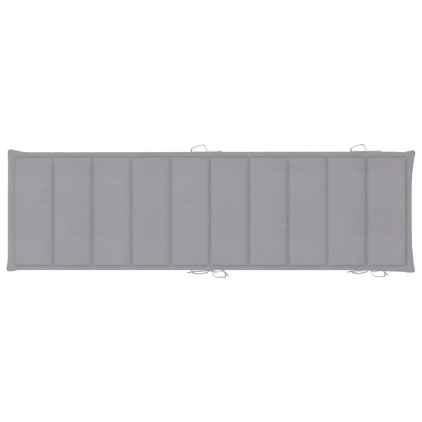 Градински шезлонг с шалте, акациево дърво масив