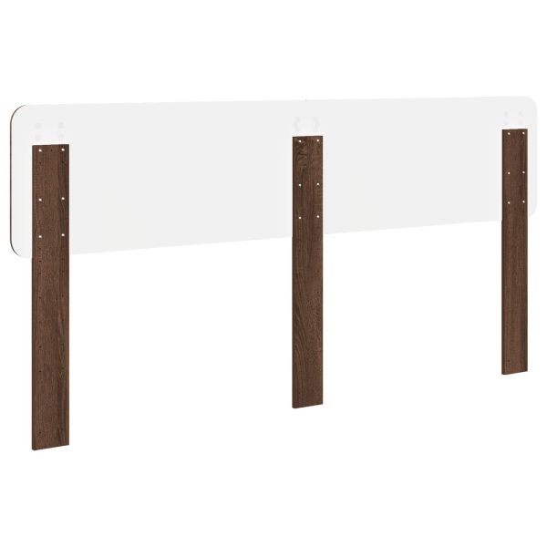 Облегалка за глава Кафяв дъб 200 cm Инженерно дърво