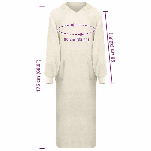 Одеяло с качулка KINN Крем XXL Памук