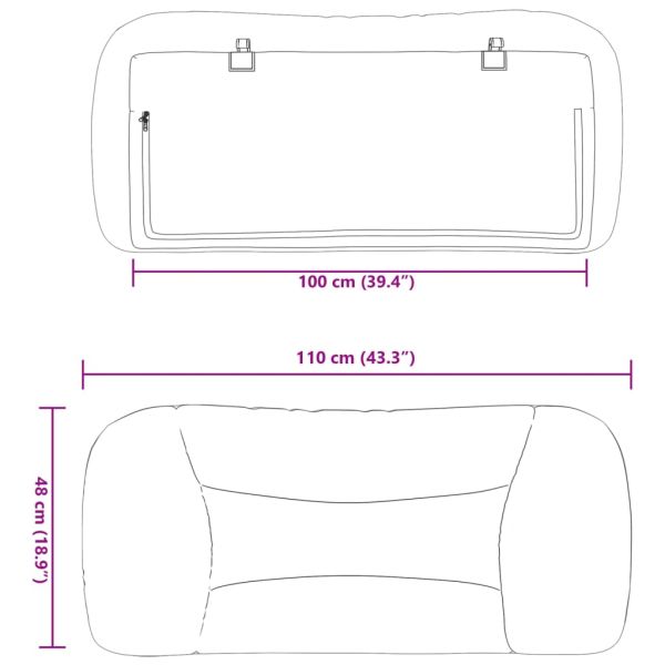 Мека табла за легло Hvar, капучино, 100 см, изкуствена кожа