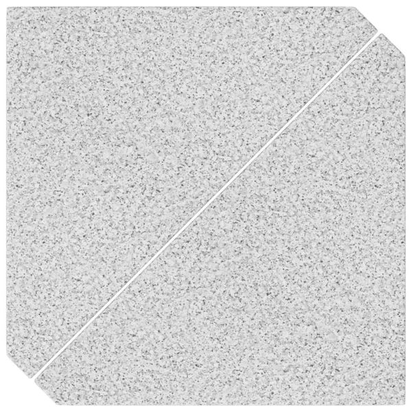 Тежестни дискове за чадър, 2 бр., сив гранит, триъгълни, 14 кг