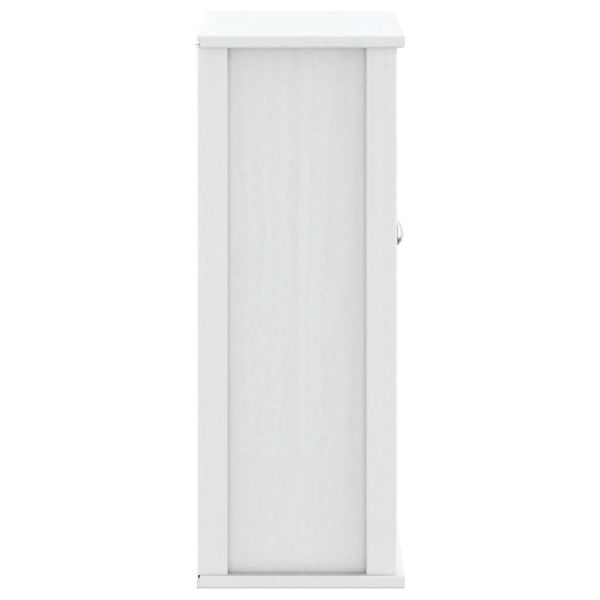 Шкаф за баня "BERG", бял, 69,5x27x71,5 см, дърво масив