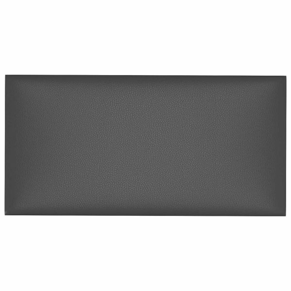 Стенно табло за легло 12 pcs Сив 30 x 15 cm текстил