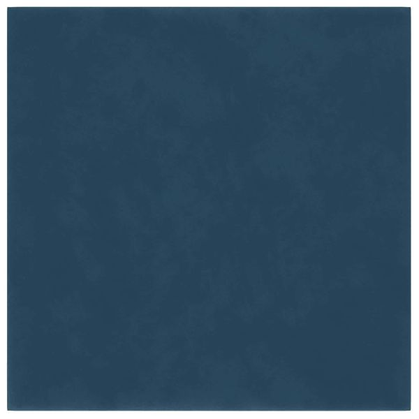 Стенно табло за легло 12 pcs Синьо 30 x 30 cm Кадифе