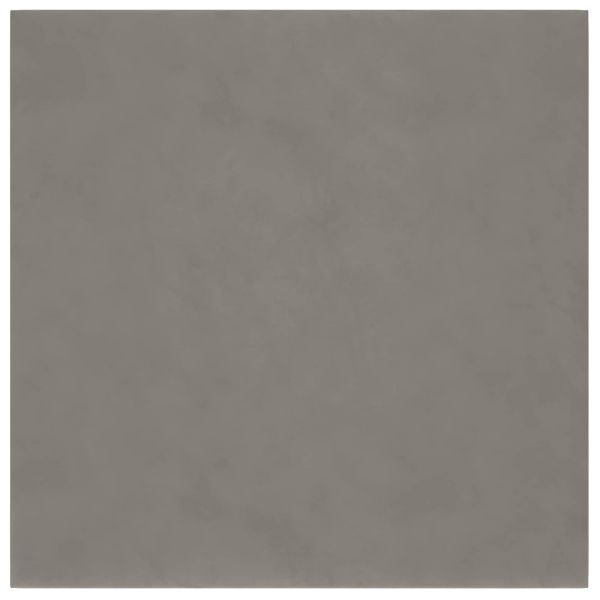 Стенно табло за легло 12 pcs Светлосиво 30 x 30 cm Кадифе