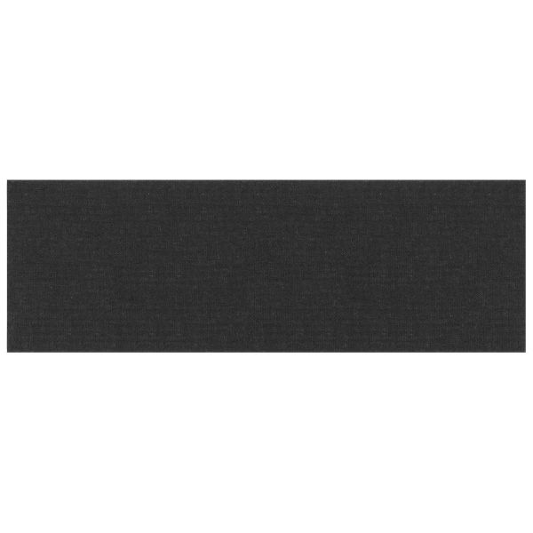 Стенно табло за легло 12 pcs Черен 90 x 30 cm текстил