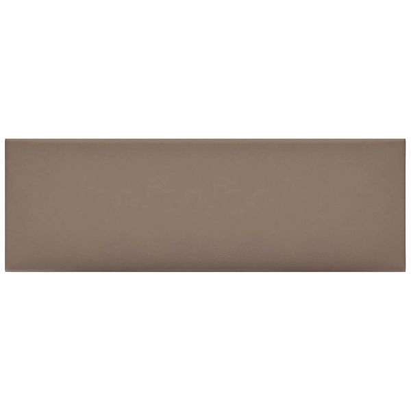 Стенно табло за легло 12 pcs Капучино 90 x 30 cm текстил