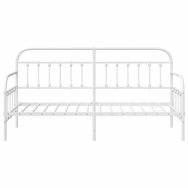 Рамка за легло за ден Бяло 80 x 200 cm