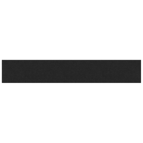 Стенно табло за легло 12 pcs Черен 90 x 15 cm текстил