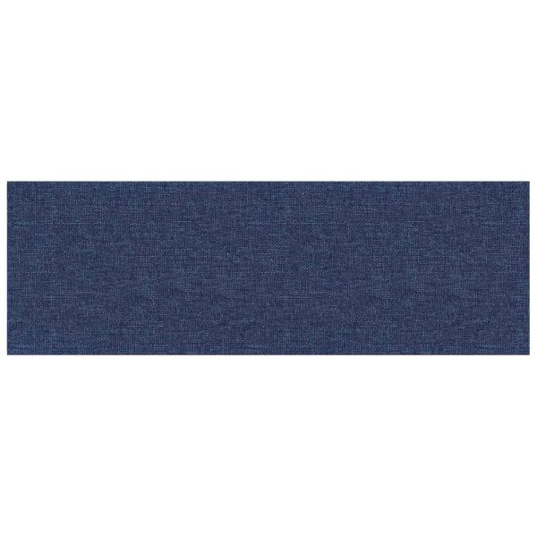 Стенно табло за легло 12 pcs Синьо 90 x 30 cm текстил