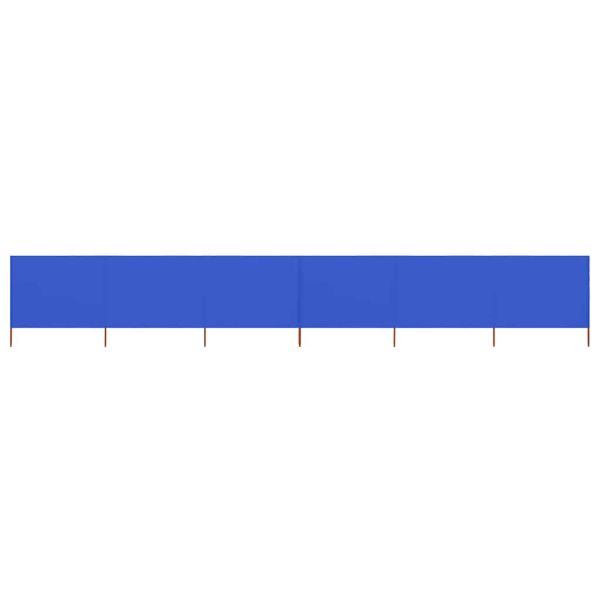 Параван против вятър от 6 панела текстил 800x160 см лазурносин
