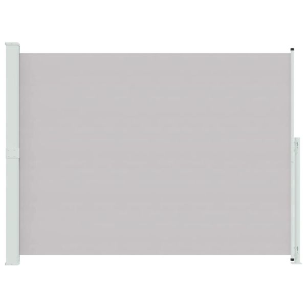 Прибираща се дворна странична тента, 220x300 см, сива