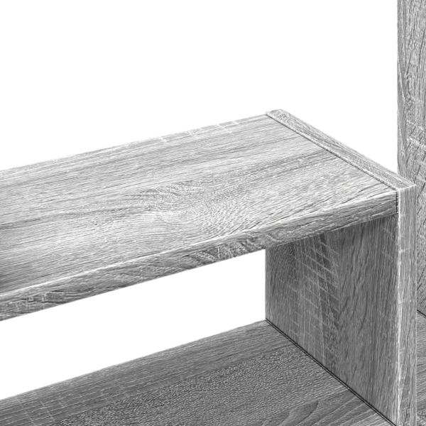 Органайзер за бюро, сив сонома, 38,5x17x39 см, инженерно дърво