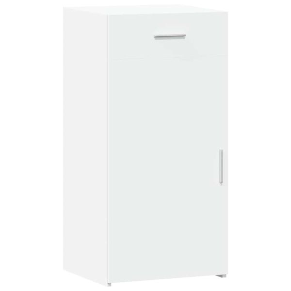 Бюфет, бял, 45x42,5x93 см, инженерно дърво