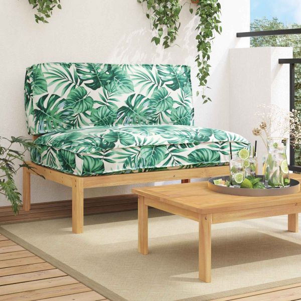 Комплект дивани с възглавница Мотив с листа 120 x 92 x 69 см