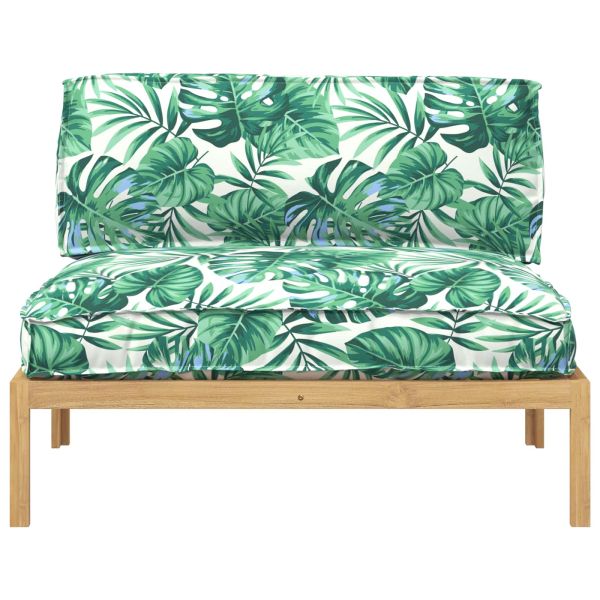 Комплект дивани с възглавница Мотив с листа 120 x 92 x 69 см