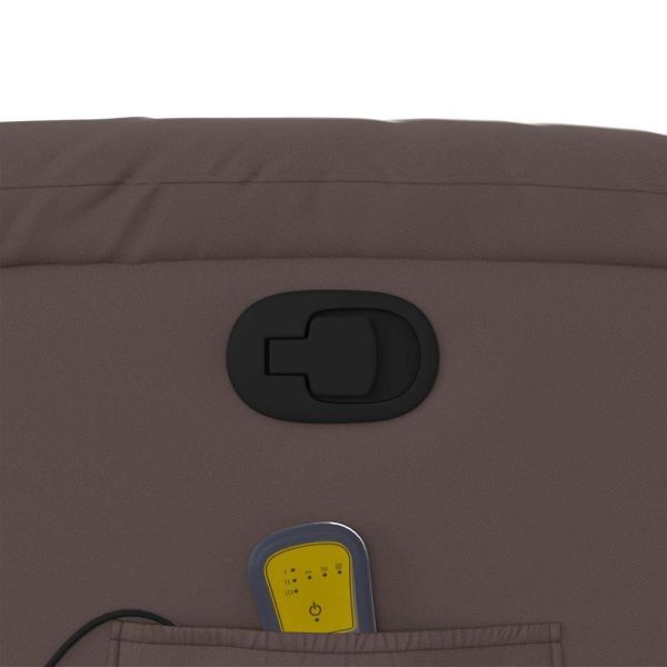 Масажен наклоняем стол, кафяв, изкуствена кожа