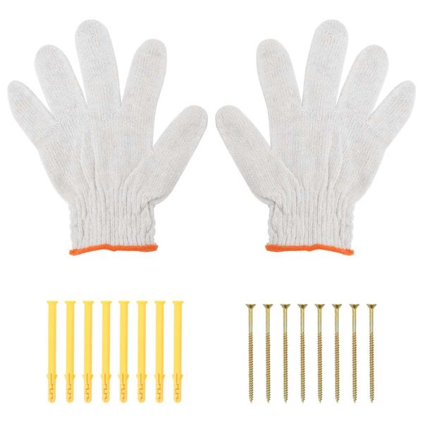 Скоби за рафт 4 бр 30x2,5x15,5 см сребрист неръждаема стомана