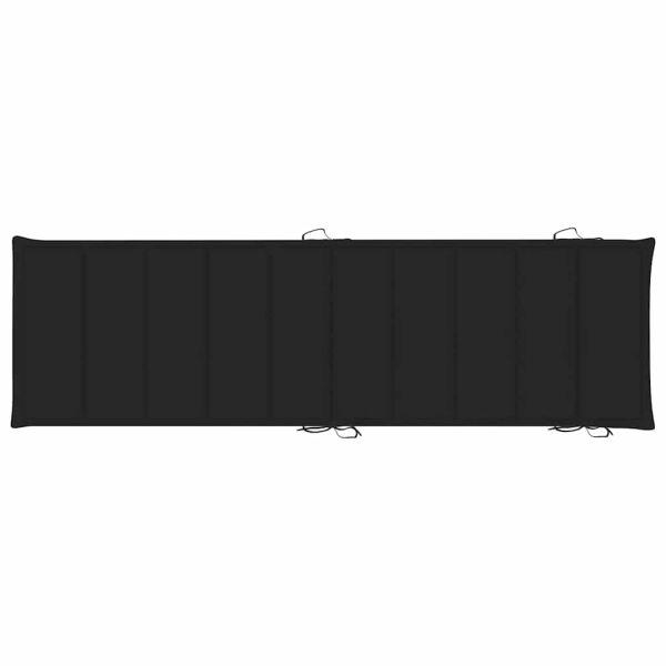 Градински шезлонг с шалте, акациево дърво масив