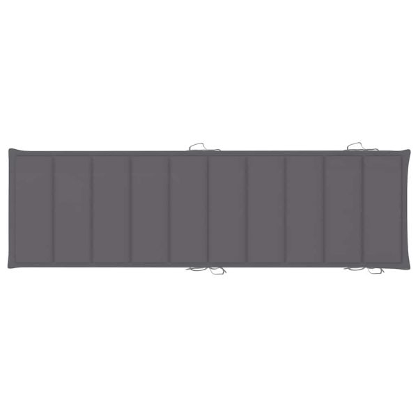 Шезлонги, 2 бр, с възглавници, акациево дърво масив