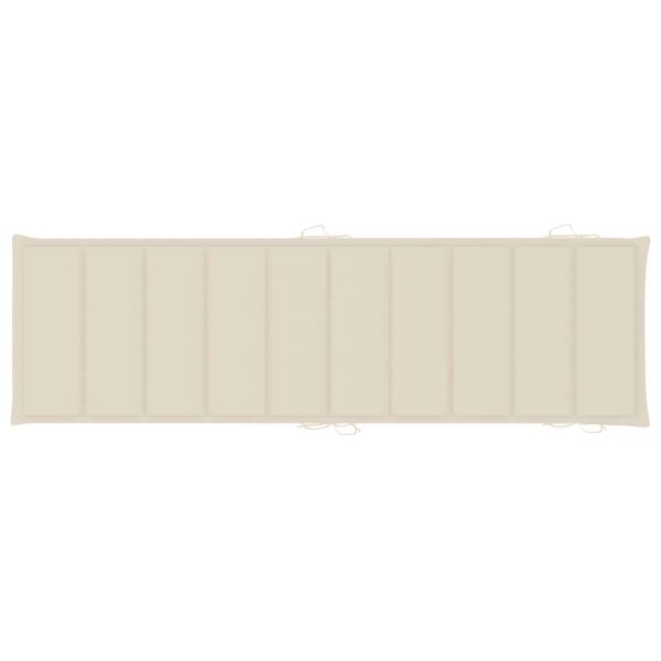 Шезлонги, 2 бр, с възглавници, акациево дърво масив