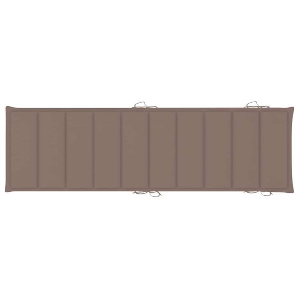 Шезлонги, 2 бр, с възглавници, акациево дърво масив, кафяви