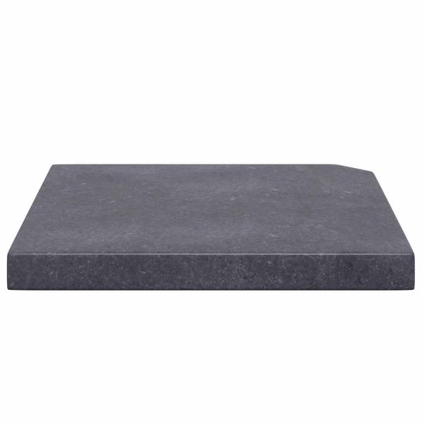 Стойка за чадър, черна, гранит, квадратна, 25 кг