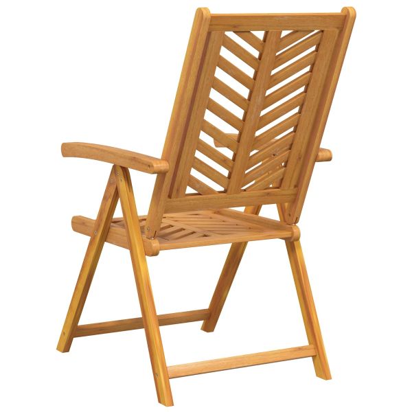 Градински стол 8 pcs Кафяво 57 x 72 x 109 см