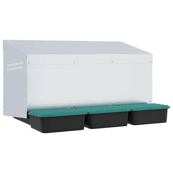 Кутия за пилета с 3 отделения, за стенен монтаж, поцинкована стомана