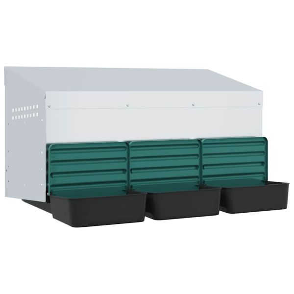 Кутия за пилета с 3 отделения, за стенен монтаж, поцинкована стомана