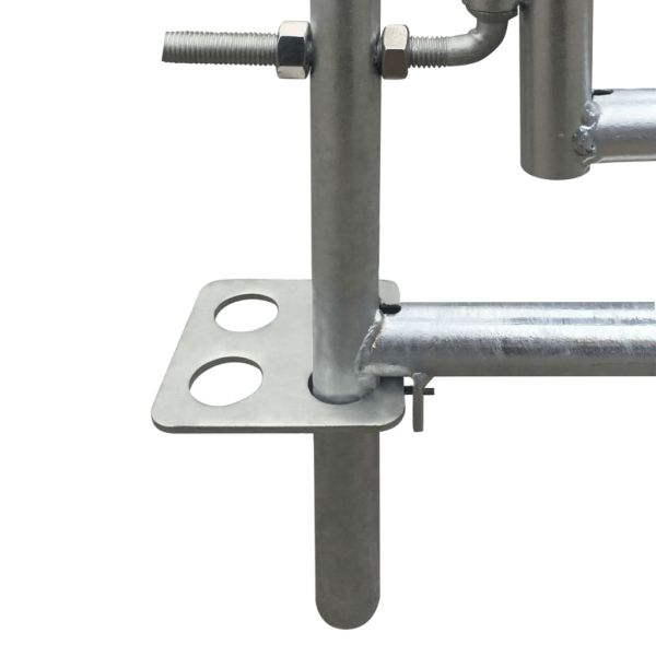 4-панелна кошара за овце, поцинкована стомана, 137 x 137 x 92 см